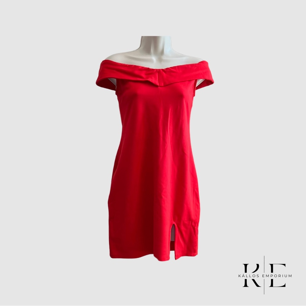 Wild Fable Red Drop Shoulder Mini Dress